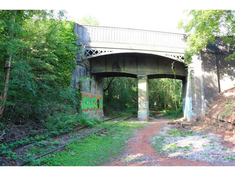 Railway Underneath The Aqueduct