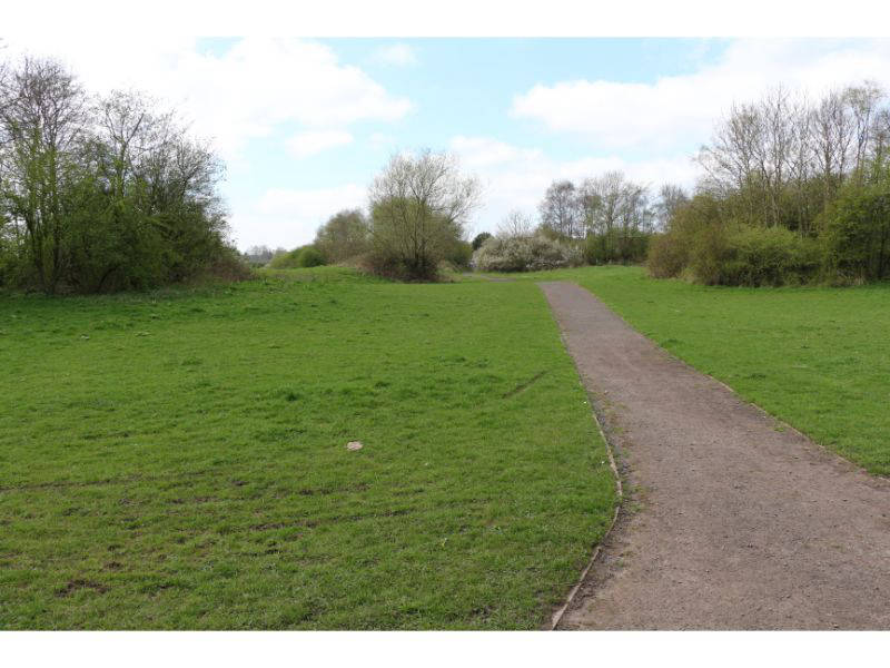 Path eventually follows old tow path