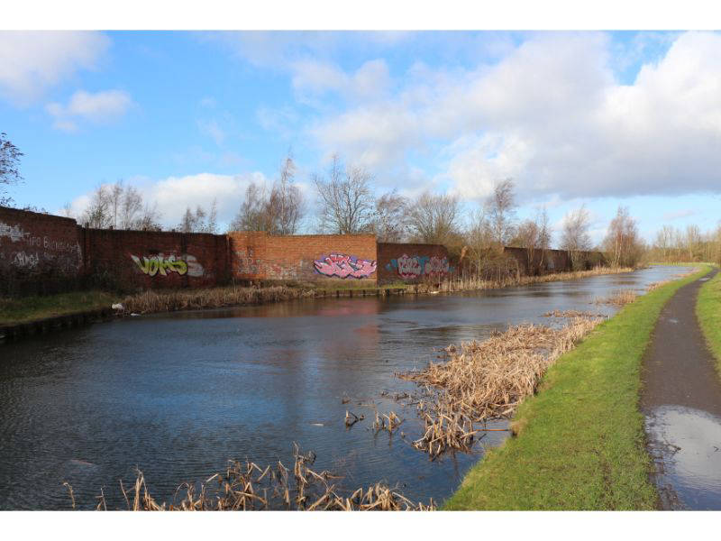 Site of Elkington's Copper Refinery - a travelling crane serviced boats at this point