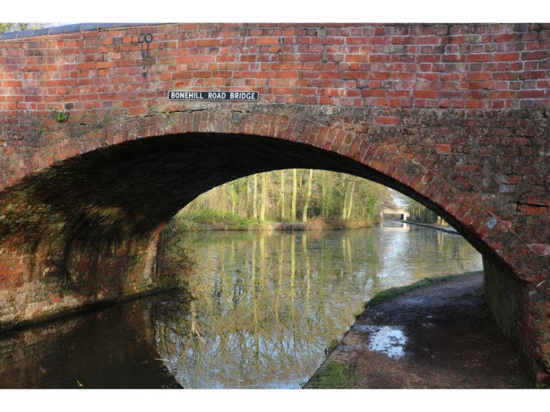 Bonehill Road Bridge and winding hole